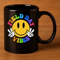 Field Day Vibes Funny For Teacher Happy Field Day 2025 11oz C Handle Ceramic Mug