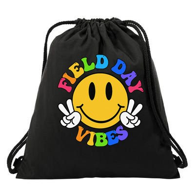 Field Day Vibes Funny For Teacher Happy Field Day 2025 Drawstring Bag