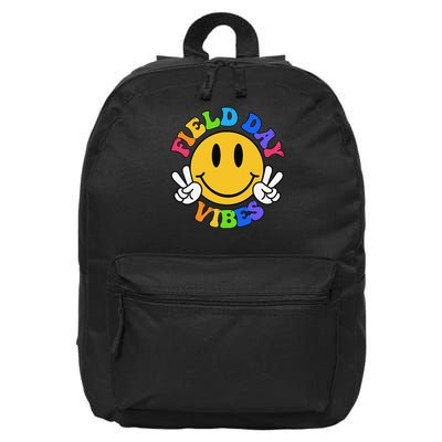 Field Day Vibes Funny For Teacher Happy Field Day 2025 16 in Basic Backpack