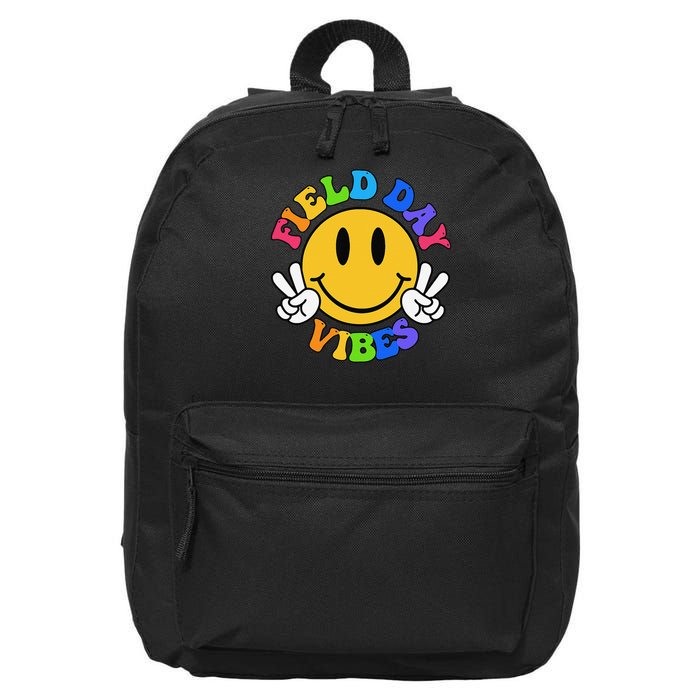 Field Day Vibes Funny For Teacher Happy Field Day 2025 16 in Basic Backpack