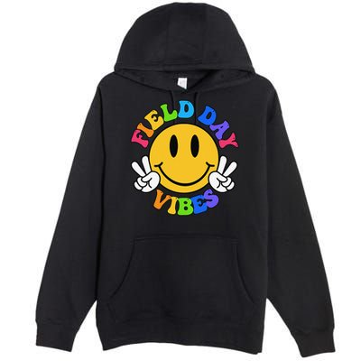 Field Day Vibes Funny For Teacher Happy Field Day 2025 Premium Pullover Hoodie