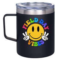 Field Day Vibes Funny For Teacher Happy Field Day 2025 12oz Stainless Steel Coffee Mug