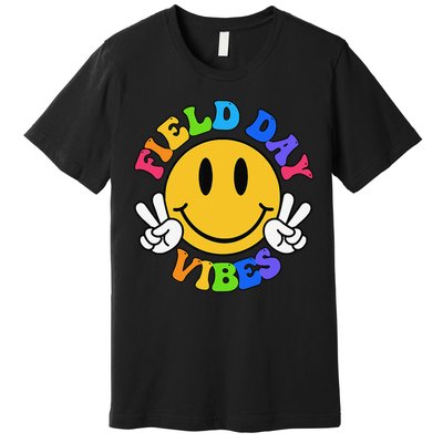 Field Day Vibes Funny For Teacher Happy Field Day 2025 Premium T-Shirt