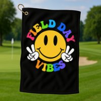 Field Day Vibes Funny For Teacher Happy Field Day 2025 Golf Towel