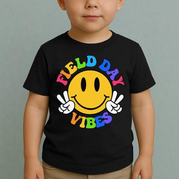 Field Day Vibes Funny For Teacher Happy Field Day 2025 Toddler T-Shirt