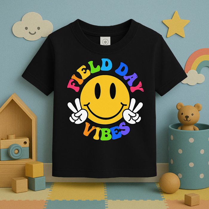 Field Day Vibes Funny For Teacher Happy Field Day 2025 Toddler T-Shirt