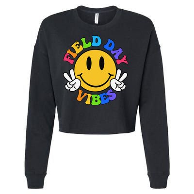 Field Day Vibes Funny For Teacher Happy Field Day 2025 Cropped Pullover Crew