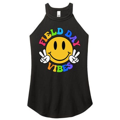 Field Day Vibes Funny For Teacher Happy Field Day 2025 Women's Perfect Tri Rocker Tank