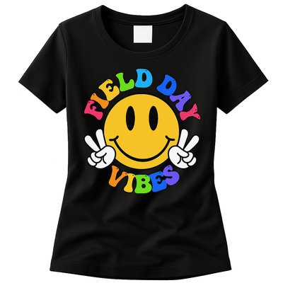 Field Day Vibes Funny For Teacher Happy Field Day 2025 Womens T-Shirt
