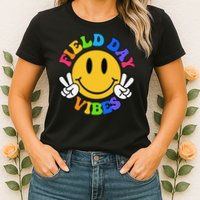 Field Day Vibes Funny For Teacher Happy Field Day 2025 Womens T-Shirt