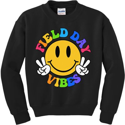 Field Day Vibes Funny For Teacher Happy Field Day 2025 Kids Sweatshirt