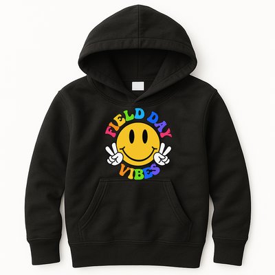Field Day Vibes Funny For Teacher Happy Field Day 2025 Kids Hoodie