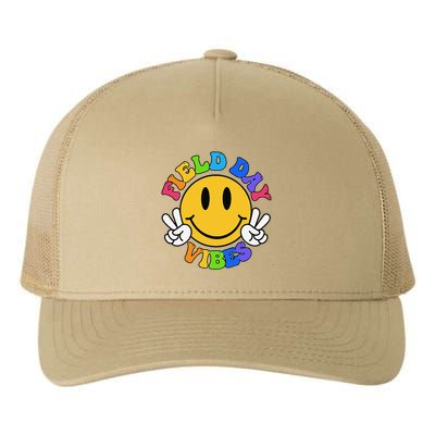 Field Day Vibes Funny For Teacher Happy Field Day 2025 Yupoong Adult 5-Panel Trucker Hat