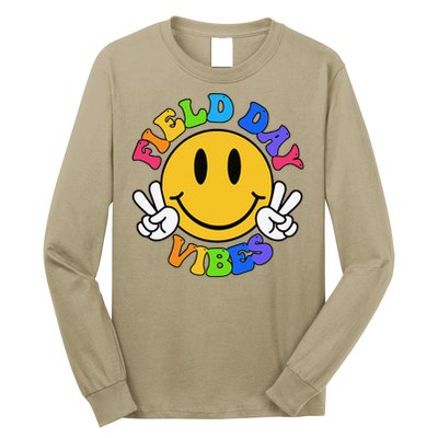 Field Day Vibes Funny For Teacher Happy Field Day 2025 Long Sleeve Shirt