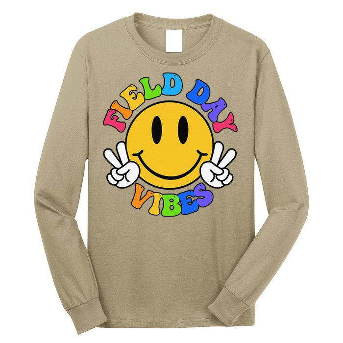 Field Day Vibes Funny For Teacher Happy Field Day 2025 Long Sleeve Shirt