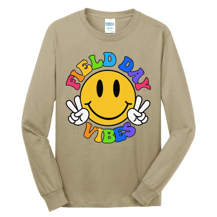 Field Day Vibes Funny For Teacher Happy Field Day 2025 Tall Long Sleeve T-Shirt