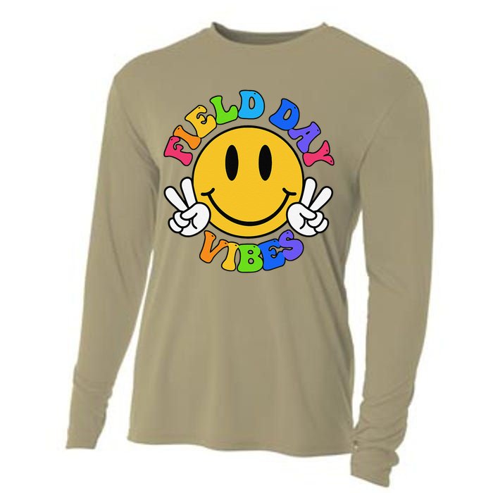 Field Day Vibes Funny For Teacher Happy Field Day 2025 Cooling Performance Long Sleeve Crew