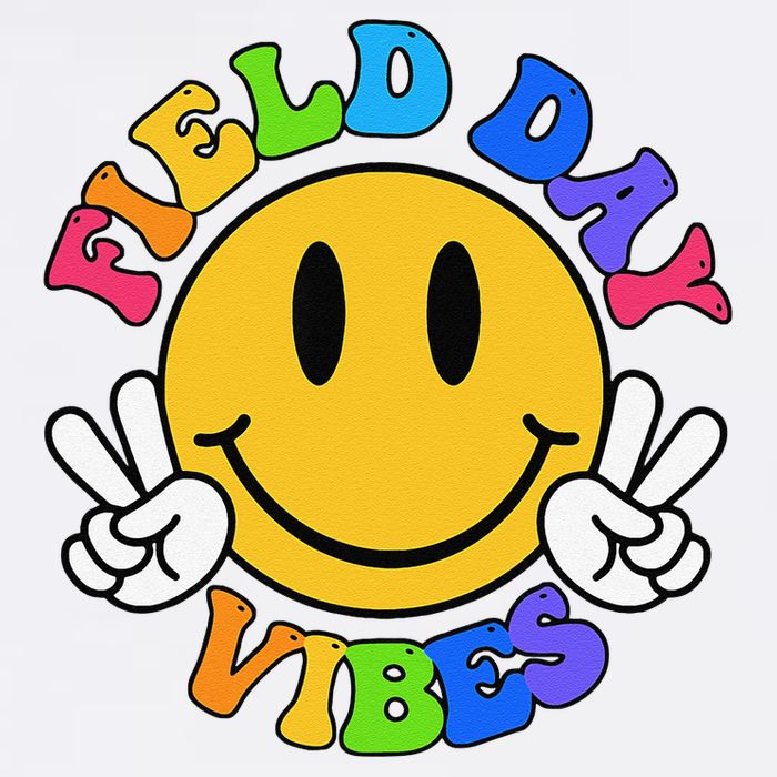 Field Day Vibes Funny For Teacher Happy Field Day 2025 Garment-Dyed Sweatshirt