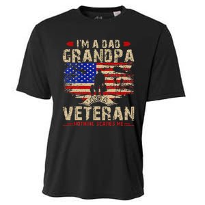 Fathers Day Veterans Day Im A Dad Grandpa And A Veteran Cooling Performance Crew T-Shirt