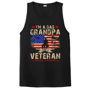 Fathers Day Veterans Day Im A Dad Grandpa And A Veteran PosiCharge Competitor Tank