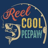 Fathers Day Vintage Fishing Reel Cool Peepaw Baby Bodysuit