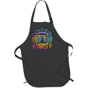 Field Day Vibes Tie Dye Last Day Of School Cool Game Day Full-Length Apron With Pockets