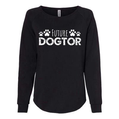 Future Dogtor Vet Student Funny Veterinarian Dog Graduate Womens California Wash Sweatshirt