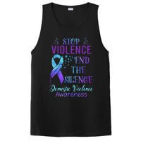 Family Domestic Violence Awareness Purple Ribbon PosiCharge Competitor Tank