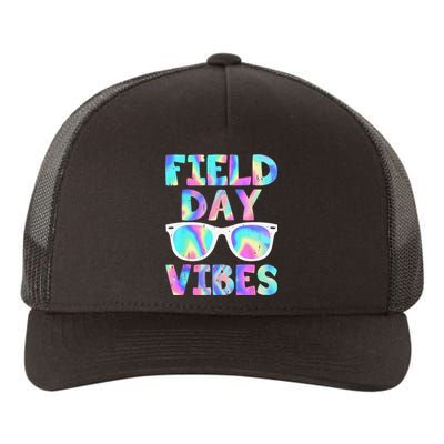 Field Day Vibes Last Day School Field Day Teacher Sunglasses Yupoong Adult 5-Panel Trucker Hat