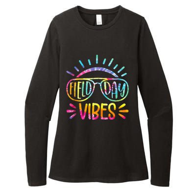 Field Day Vibes Tie Dye Last Day Of School Cool Game Day Womens CVC Long Sleeve Shirt