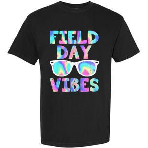 Field Day Vibes Last Day School Field Day Teacher Sunglasses Garment-Dyed Heavyweight T-Shirt