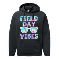 Field Day Vibes Last Day School Field Day Teacher Sunglasses Performance Fleece Hoodie