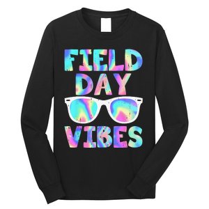 Field Day Vibes Last Day School Field Day Teacher Sunglasses Long Sleeve Shirt