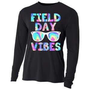 Field Day Vibes Last Day School Field Day Teacher Sunglasses Cooling Performance Long Sleeve Crew