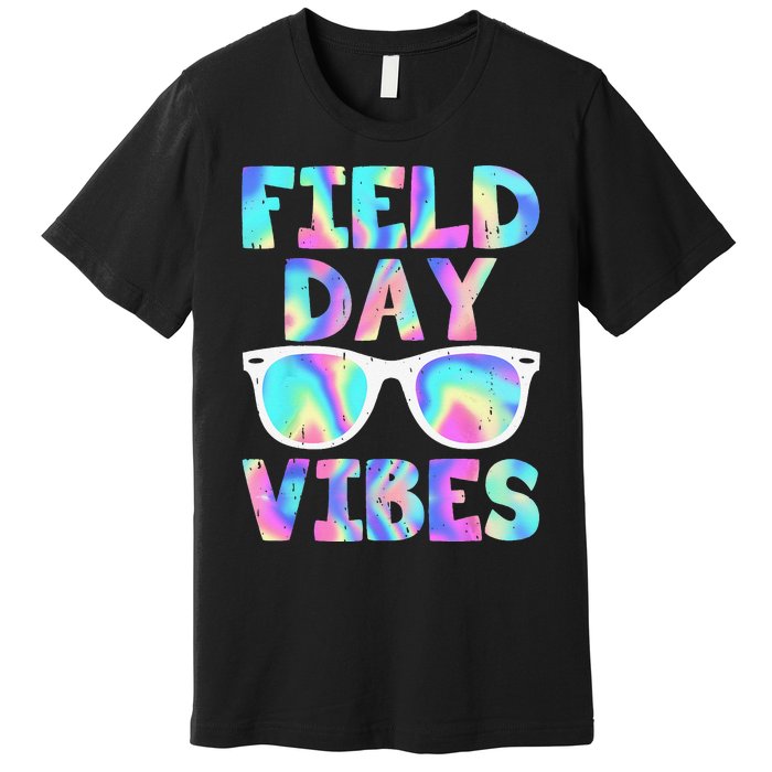 Field Day Vibes Last Day School Field Day Teacher Sunglasses Premium T-Shirt