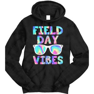 Field Day Vibes Last Day School Field Day Teacher Sunglasses Tie Dye Hoodie