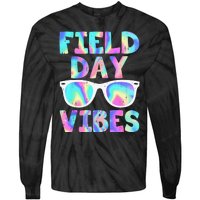 Field Day Vibes Last Day School Field Day Teacher Sunglasses Tie-Dye Long Sleeve Shirt