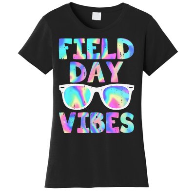 Field Day Vibes Last Day School Field Day Teacher Sunglasses Women's T-Shirt