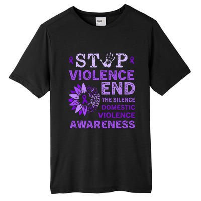 Family Domestic Violence Awareness Purple Ribbon   Tall Fusion ChromaSoft Performance T-Shirt