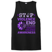 Family Domestic Violence Awareness Purple Ribbon   PosiCharge Competitor Tank