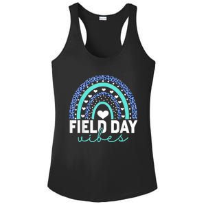 Field Day Vibes Funny Rainbow Graphic Design Great Gift Ladies PosiCharge Competitor Racerback Tank