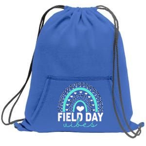 Field Day Vibes Funny Rainbow Graphic Design Great Gift Sweatshirt Cinch Pack Bag