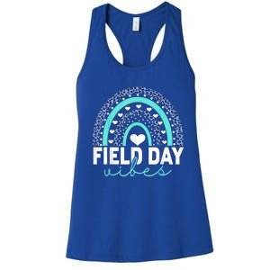 Field Day Vibes Funny Rainbow Graphic Design Great Gift Women's Racerback Tank