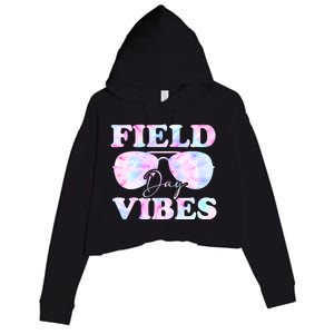 Field Day Vibes Tie Dye For Teacher Field Day Meaningful Gift Crop Fleece Hoodie