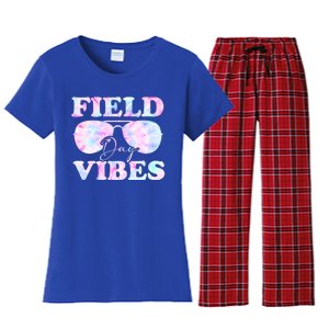 Field Day Vibes Tie Dye For Teacher Field Day Meaningful Gift Women's Flannel Pajama Set