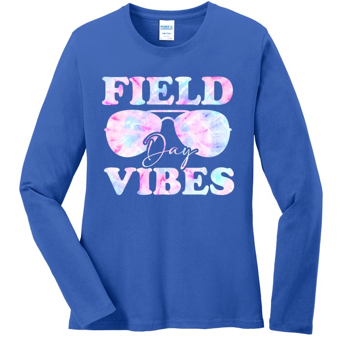 Field Day Vibes Tie Dye For Teacher Field Day Meaningful Gift Ladies Long Sleeve Shirt