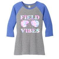 Field Day Vibes Tie Dye For Teacher Field Day Meaningful Gift Women's Tri-Blend 3/4-Sleeve Raglan Shirt