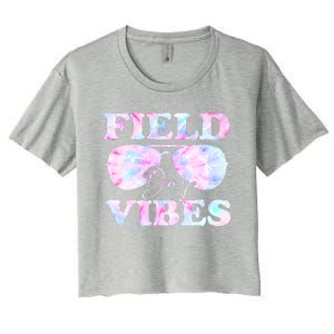 Field Day Vibes Tie Dye For Teacher Field Day Meaningful Gift Women's Crop Top Tee