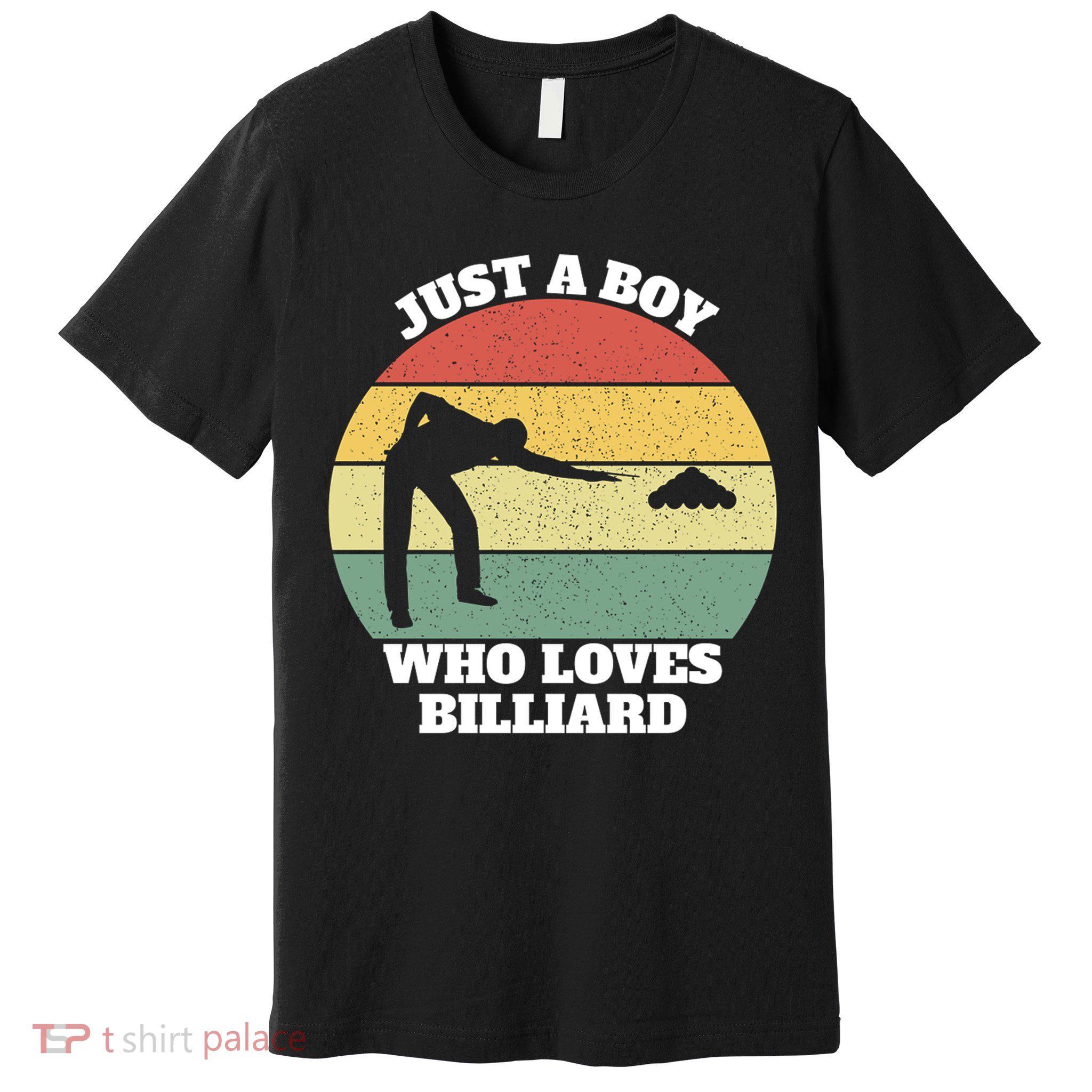 Father's Day Vintage Billiard Pool Billiards Cue Sports Gift For Dad Premium T-Shirt