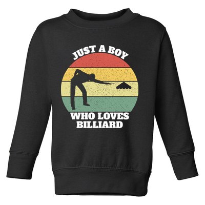 Father's Day Vintage Billiard Pool Billiards Cue Sports Gift For Dad Toddler Sweatshirt